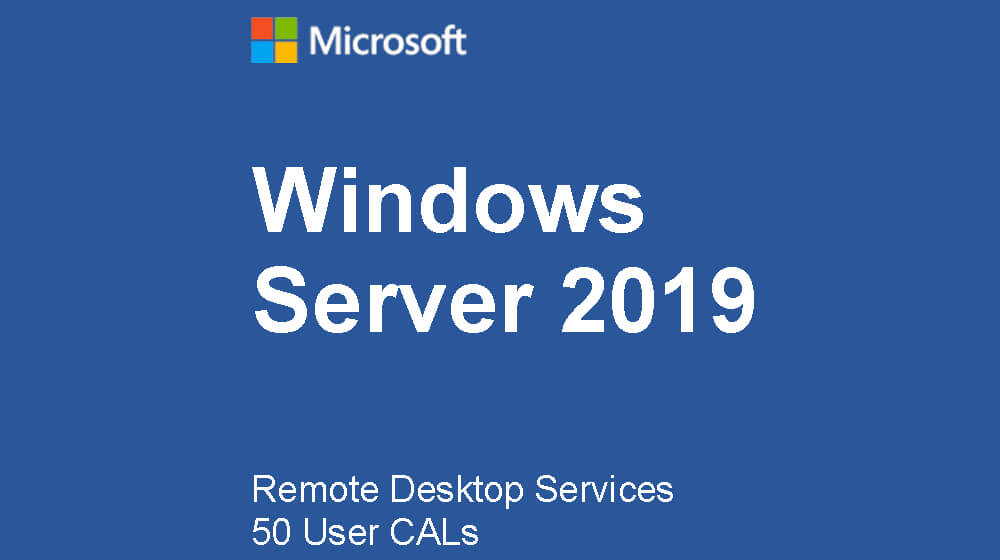 Windows Server 2019 Remote Desktop Services 50 User CALs