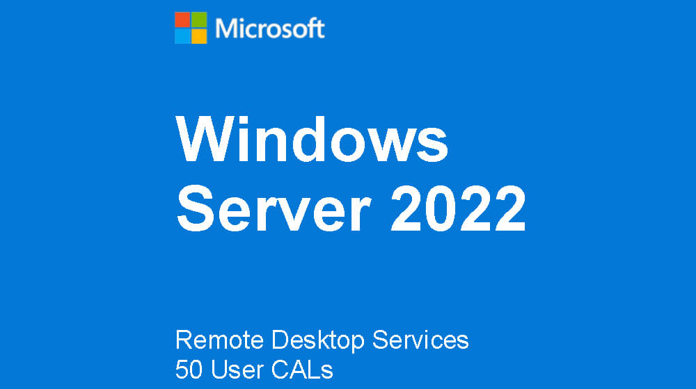 Windows Server 2022 Remote Desktop Services 50 User CALs